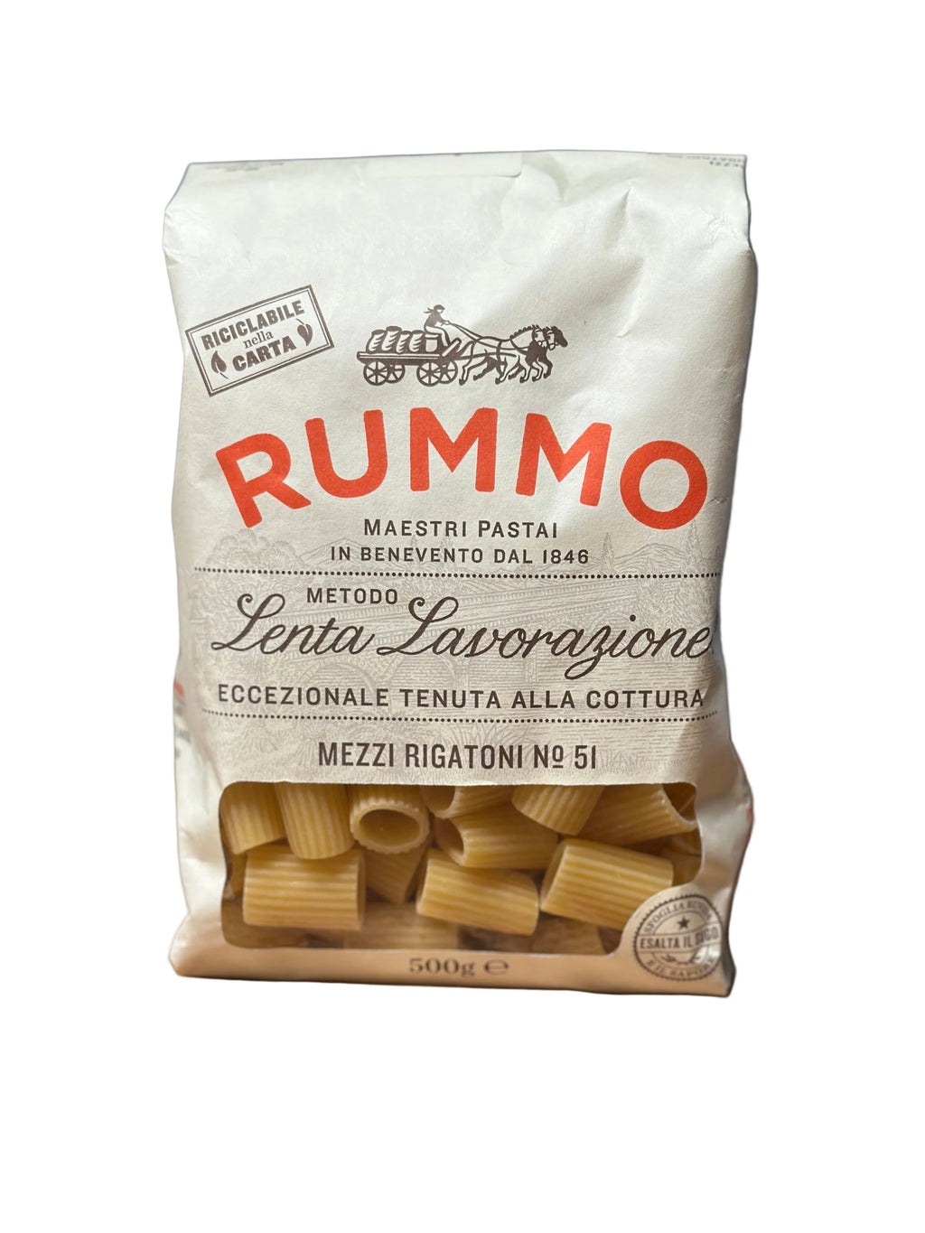 Mezzi Rigatoni N°51 Rummo - 500g