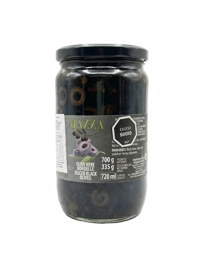 Aceitunas negras en rodajas Mazza - 700g