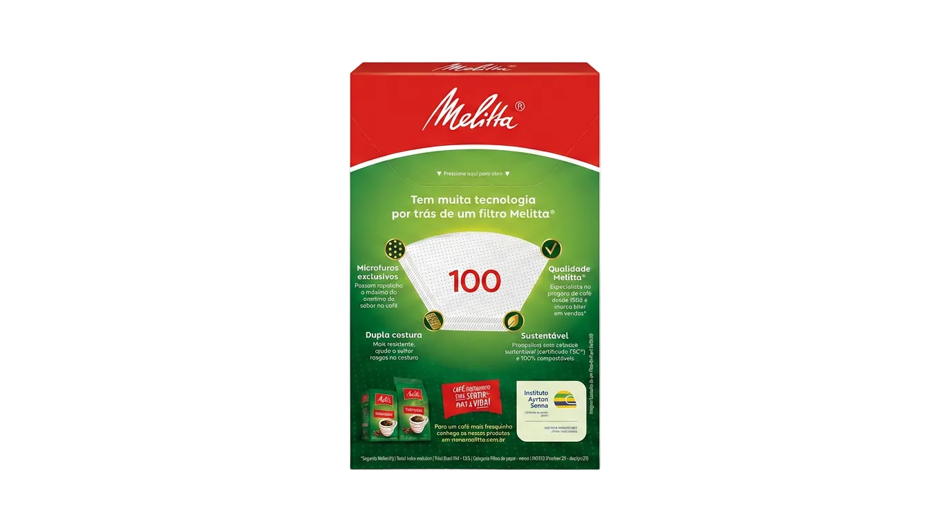 Filtro de Papel Melitta - N° 100 chico