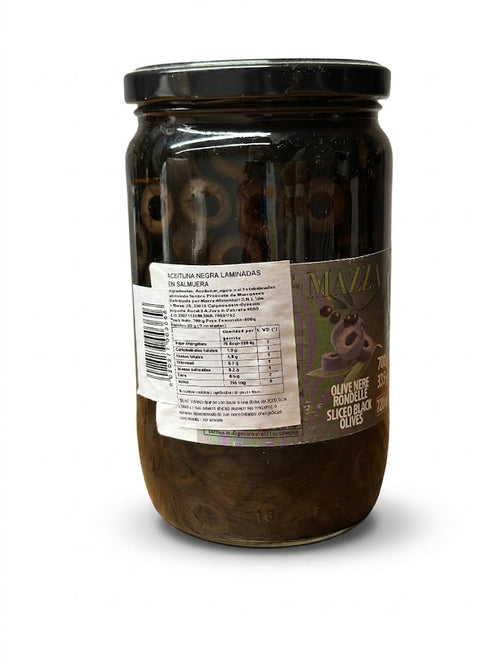 Aceitunas negras en rodajas MAZZA 720mL