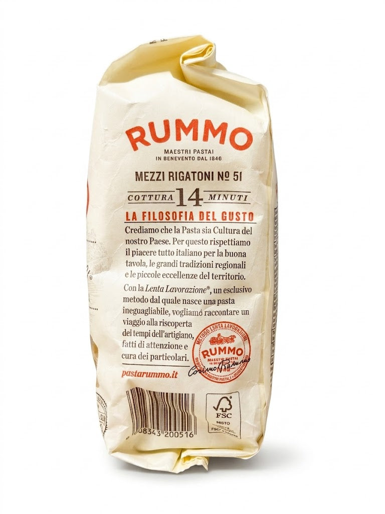 Mezzi Rigatoni Nro 51 RUMMO 500g