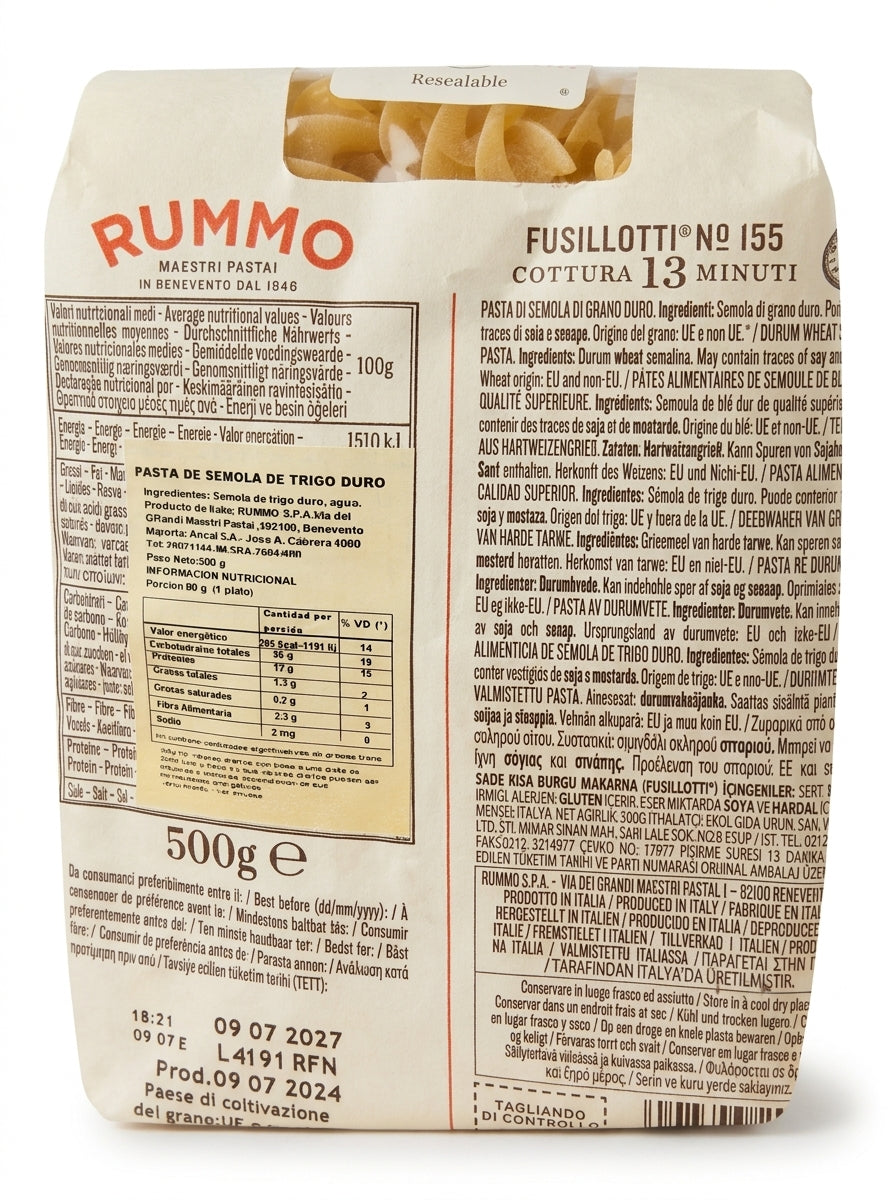 Fusillotti Nro 155 Rummo 500g