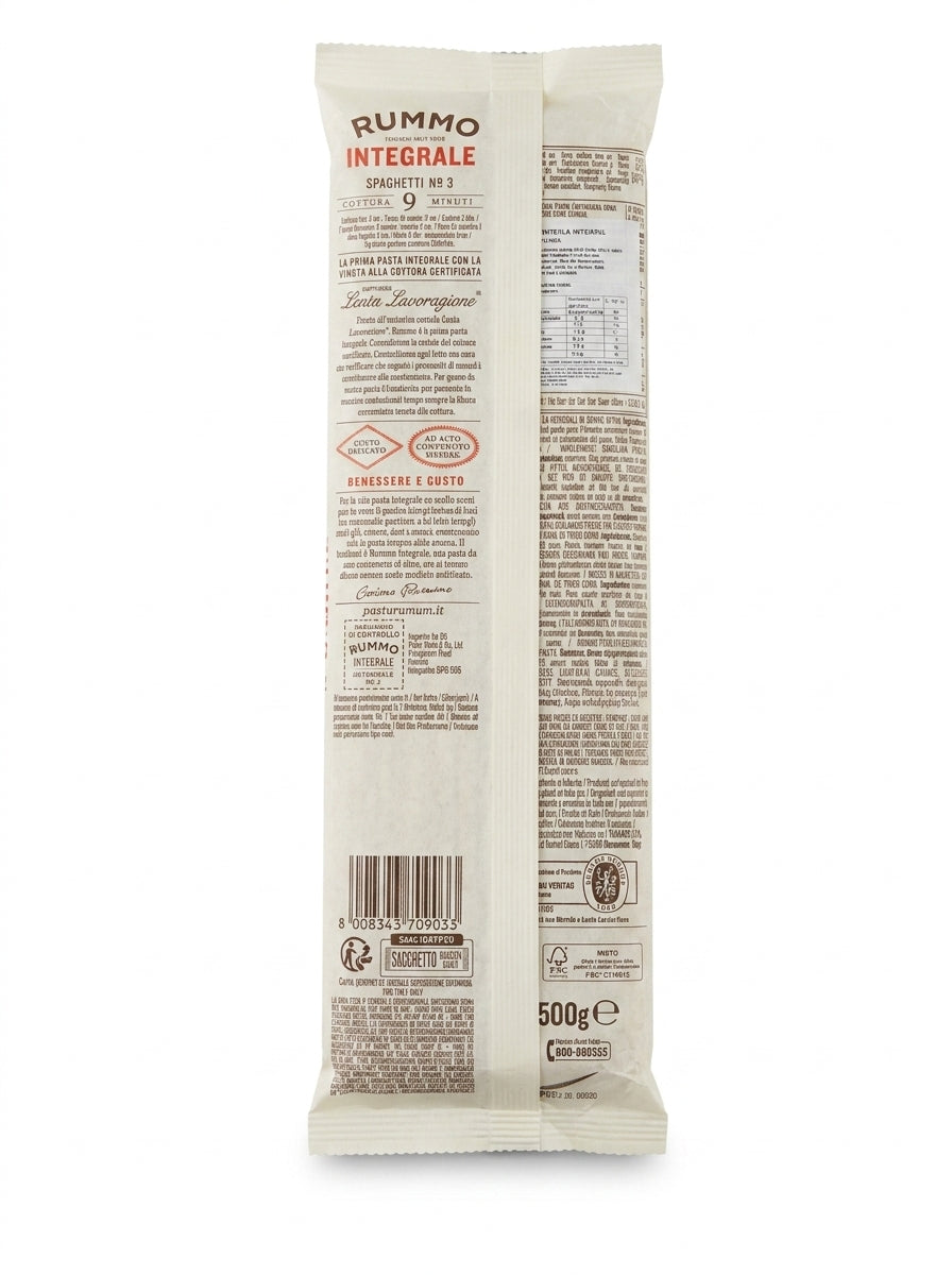 Spaghetti N°3 Integrale Rummo 500g